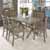 7-Piece Set - Dining Table, 6 Chairs - Close Up