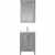 Vinnova Bath Vanity 24'' Gray Display Display