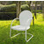 Crosley Furniture Griffith Metal Chair in White Finish