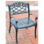 Crosley Furniture Sedona Cast Aluminum Arm Chair in Charcoal Black Finish