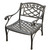 Crosley Furniture Sedona Cast Aluminum Club Chair in Charcoal Black Finish