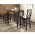 Crosley Furniture 3 Piece Pub Dining Set with Tapered Leg and X-Back Stools