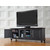 Crosley Furniture Cambridge 60" Low Profile TV Stand in Black Finish