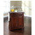 Crosley Furniture LaFayette Stainless Steel Top Portable Kitchen Island in Vintage Mahogany Finish