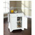 Crosley Furniture LaFayette Stainless Steel Top Portable Kitchen Island in White Finish