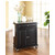 Crosley Furniture Stainless Steel Top Portable Kitchen Cart/Island in Black Finish