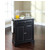 Crosley Furniture LaFayette Solid Granite Top Portable Kitchen Island in Black Finish