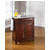 Crosley Furniture Cambridge Solid Granite Top Portable Kitchen Island in Vintage Mahogany Finish