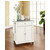 Crosley Furniture Solid Granite Top Portable Kitchen Cart/Island in White Finish