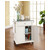 Crosley Furniture Solid Granite Top Portable Kitchen Cart/Island in White Finish