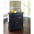 Crosley Furniture LaFayette Solid Black Granite Top Portable Kitchen Island in Black Finish