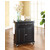 Crosley Furniture Solid Black Granite Top Portable Kitchen Cart/Island in Black Finish