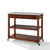 Crosley Furniture Stainless Steel Top Kitchen Cart/Island With Optional Stool Storage in Classic Cherry Finish