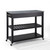 Crosley Furniture Solid Granite Top Kitchen Cart/Island With Optional Stool Storage in Black Finish