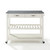 Crosley Furniture Solid Granite Top Kitchen Cart/Island With Optional Stool Storage in White Finish