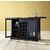 Crosley Furniture Alexandria Sliding Top Bar Cabinet in Black Finish