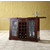 Crosley Furniture Alexandria Sliding Top Bar Cabinet in Vintage Mahogany Finish