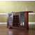 Crosley Furniture LaFayette Sliding Top Bar Cabinet in Vintage Mahogany Finish