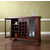 Crosley Furniture LaFayette Sliding Top Bar Cabinet in Vintage Mahogany Finish
