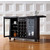 Crosley Furniture Cambridge Sliding Top Bar Cabinet in Black Finish