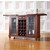 Crosley Furniture Cambridge Sliding Top Bar Cabinet in Vintage Mahogany Finish