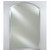 Afina AF-RM-525-CR-C, Radiance 16" W -24" W Arch Top Frameless with Tilt Contemporary Brackets