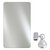 Afina Radiance Frameless Vertical Hung Rectangular Polished Radius Edge Bathroom Mirror w/ Polished Chrome Traditional Brackets