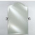 Afina Radiance Collection Scallop Top Frameless 1" Beveled Wall Mirror with Decorative Transitional Tilt Brackets, Sold as Pair