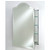 Afina Frameless Bevel Glass Scallop Top Medicine Cabinets