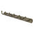 Allied Brass Skyline Collection 6-Position Tie and Belt Rack in Antique Brass
