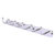 Allied Brass Skyline Collection 6-Position Tie and Belt Rack in Polished Chrome