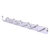 Allied Brass Skyline Collection 6-Position Tie and Belt Rack in Satin Chrome