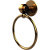 Allied Brass Satellite Orbit Two Collection Towel Ring, Standard Finish, Polished Brass