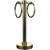 Allied Brass Mercury Collection 2-Ring Guest Towel Holder, Premium Finish, Satin Brass