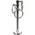 Allied Brass Mercury Collection 3-Swing Ring-Towel Holder, Standard Finish, Polished Chrome