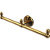 Two Arm, Unlacquered Brass, Towel Holder