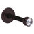 Allied Brass Carolina Crystal Collection Retractable Wall Hook in Antique Bronze