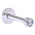 Allied Brass Carolina Crystal Collection Retractable Wall Hook in Polished Chrome