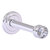 Allied Brass Carolina Crystal Collection Retractable Wall Hook in Satin Chrome