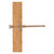 Allied Brass Carolina Crystal Collection Retractable Pullout Garment Rod in Brushed Bronze