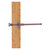 Allied Brass Carolina Crystal Collection Retractable Pullout Garment Rod in Antique Copper