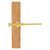 Allied Brass Carolina Crystal Collection Retractable Pullout Garment Rod in Polished Brass
