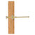 Allied Brass Carolina Crystal Collection Retractable Pullout Garment Rod in Satin Brass
