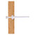 Allied Brass Carolina Crystal Collection Retractable Pullout Garment Rod in Satin Chrome