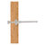 Allied Brass Carolina Crystal Collection Retractable Pullout Garment Rod in Satin Nickel