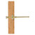 Allied Brass Carolina Crystal Collection Retractable Pullout Garment Rod in Unlacquered Brass