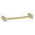 Allied Brass Carolina Crystal Collection 4'' Cabinet Pull in Unlacquered Brass