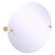 Allied Brass Carolina Crystal Collection Frameless Round Tilt Mirror with Beveled Edge in Satin Brass