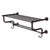 Allied Brass Carolina Crystal Collection 24'' Towel Shelf with Double Towel Bar in Antique Bronze