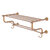 Allied Brass Carolina Crystal Collection 24'' Towel Shelf with Double Towel Bar in Brushed Bronze